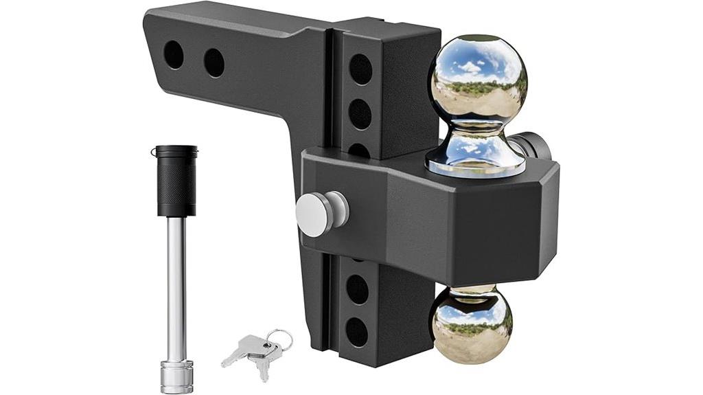 adjustable 2 inch hitch receiver