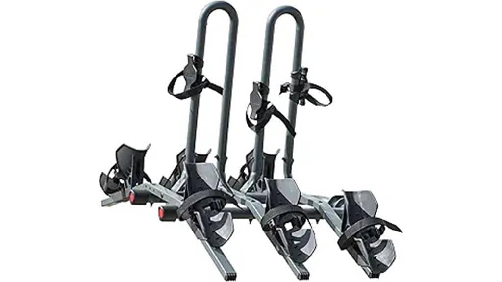 bicycle hitch rack platform