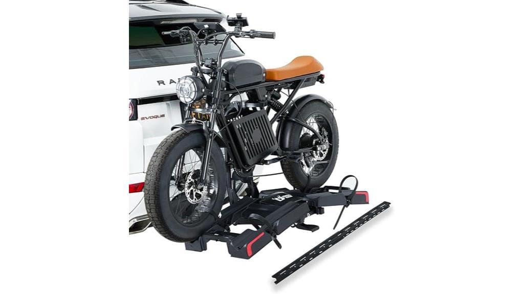 dual e bike ramp rack