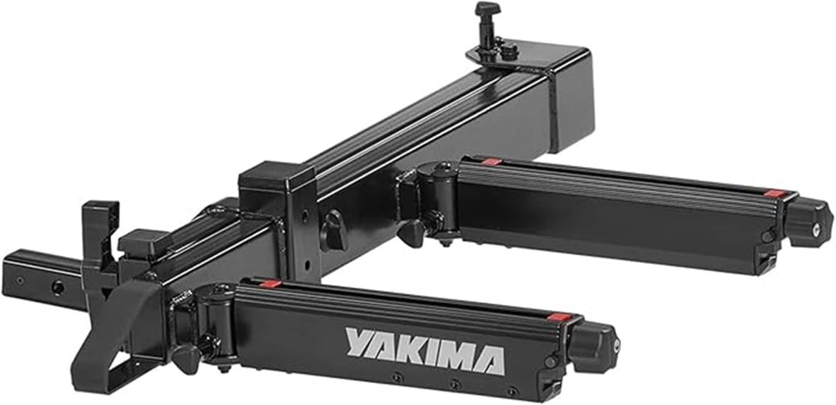 hitch mounted cargo carrying system