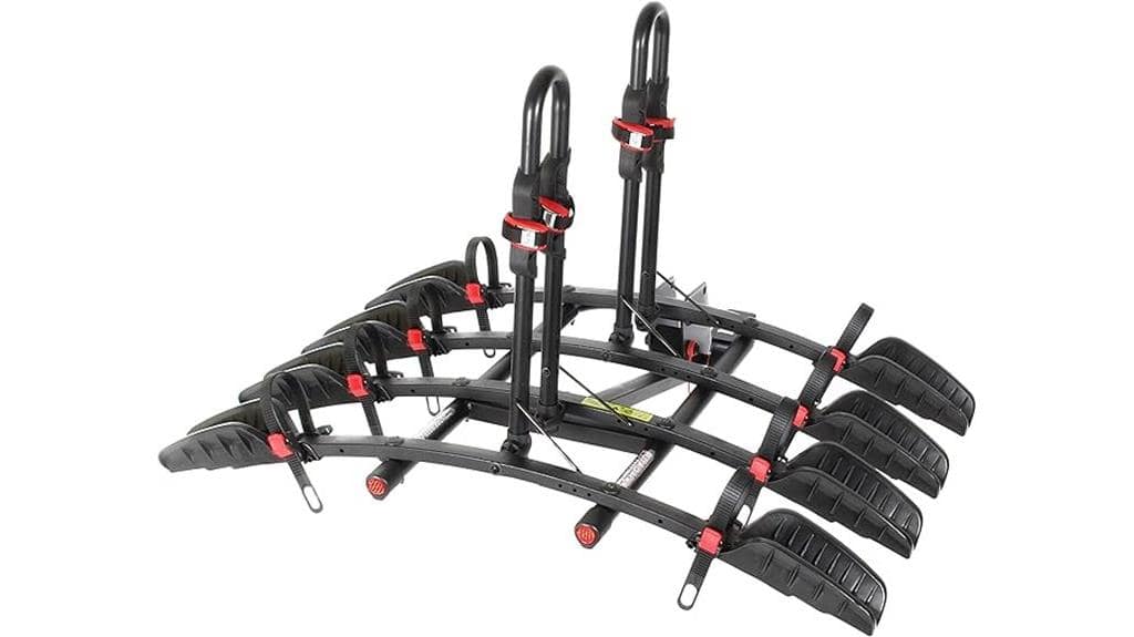 four bike hitch mount tray