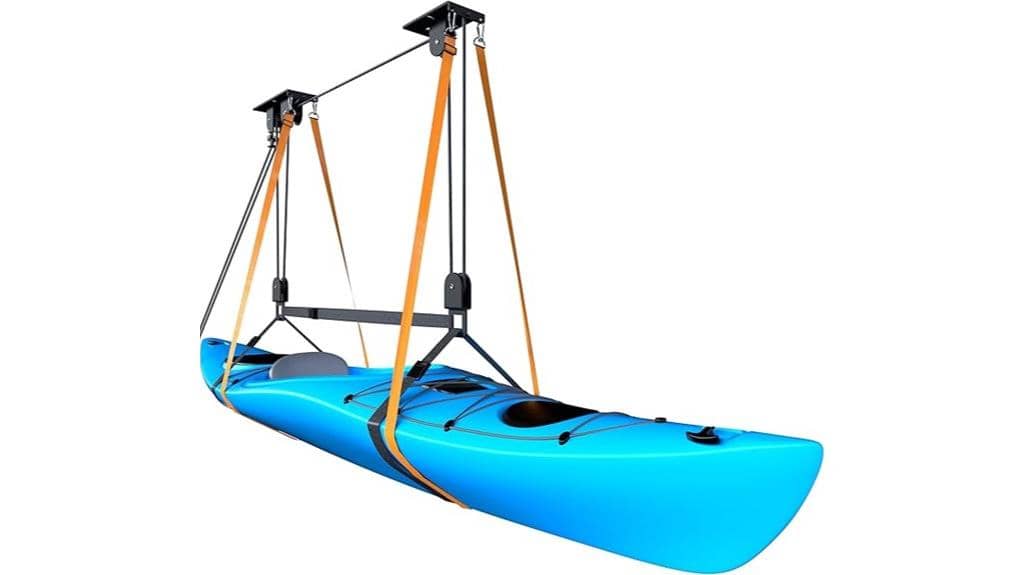 garage ceiling kayak storage