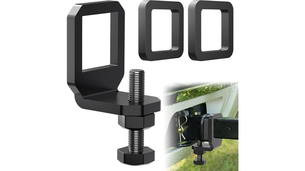 hitch clamp with silencer