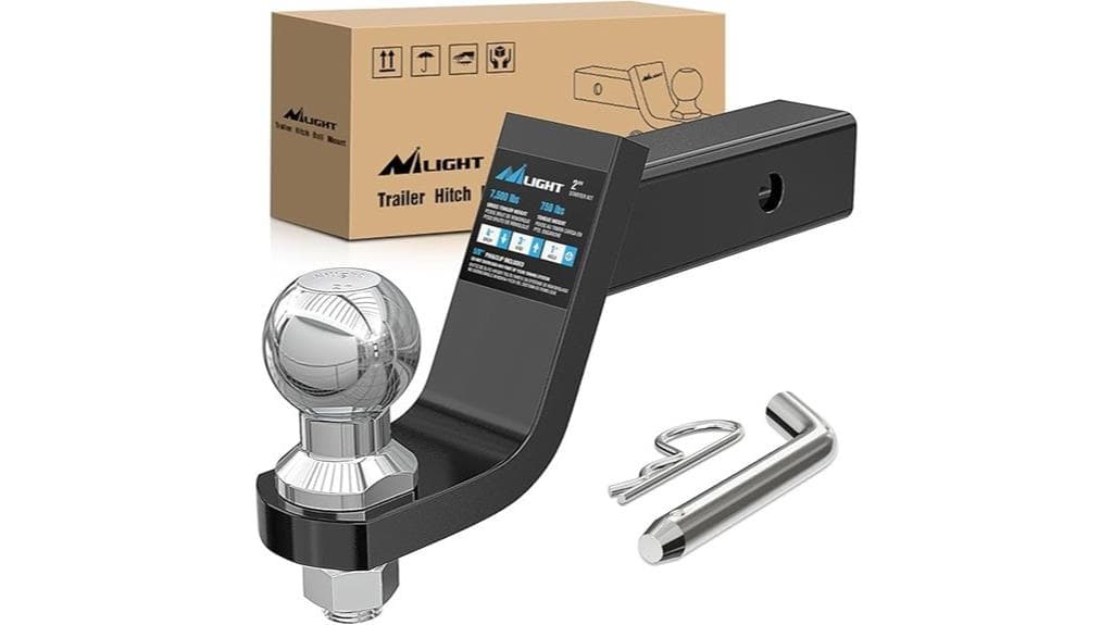 trailer hitch ball mount